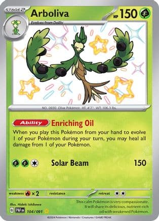 Arboliva — SV: Paldean Fates Pokémon TCG card by Hideki Ishikawa