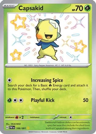 Capsakid — SV: Paldean Fates Pokémon TCG card by OKACHEKE