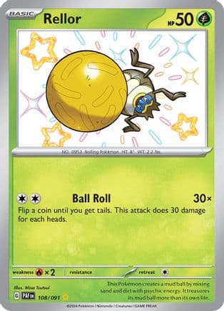 Rellor — SV: Paldean Fates Pokémon TCG card by Misa Tsutsui