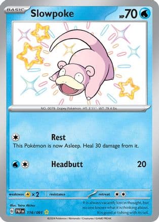 Slowpoke — SV: Paldean Fates Pokémon TCG card by Taira Akitsu