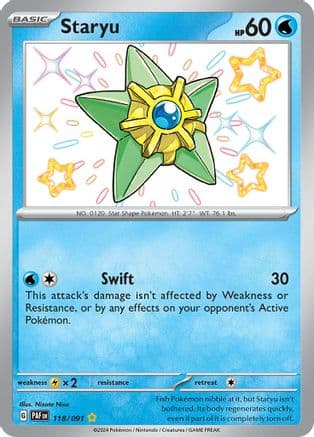 Staryu — SV: Paldean Fates Pokémon TCG card by Nisota Niso