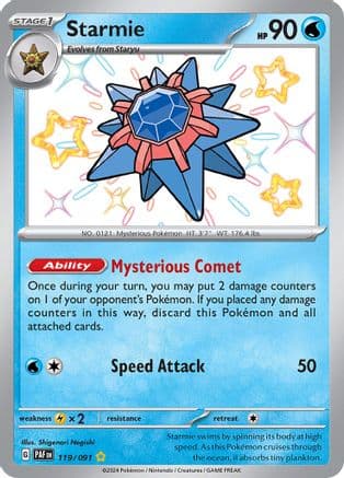 Starmie — SV: Paldean Fates Pokémon TCG card by Shigenori Negishi
