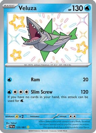Veluza - 125/091 — SV: Paldean Fates Pokémon TCG card by Nelnal