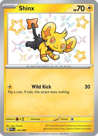 Shinx — SV: Paldean Fates Pokémon TCG card by Saya Tsuruta