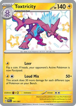 Toxtricity — SV: Paldean Fates Pokémon TCG card by GIDORA
