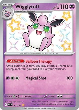 Wigglytuff — SV: Paldean Fates Pokémon TCG card by Kagemaru Himeno