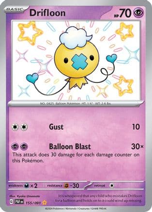 Drifloon — SV: Paldean Fates Pokémon TCG card by Kyoko Umemoto
