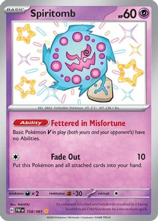 Spiritomb — SV: Paldean Fates Pokémon TCG card by MAHOU