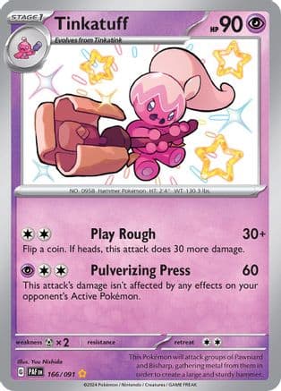 Tinkatuff — SV: Paldean Fates Pokémon TCG card by Yuu Nishida