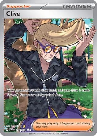 Clive - 227/091 — SV: Paldean Fates Pokémon TCG card by GOSSAN