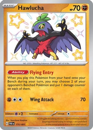 Hawlucha — SV: Paldean Fates Pokémon TCG card by Souichirou Gunjima