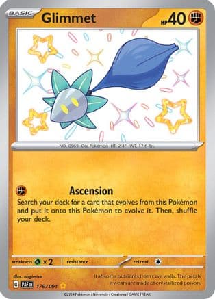 Glimmet — SV: Paldean Fates Pokémon TCG card by nagimiso