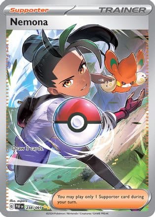 Nemona - 238/091 — SV: Paldean Fates Pokémon TCG card by aspara