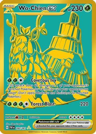 Wo-Chien ex — SV: Paldean Fates Pokémon TCG card by 5ban Graphics