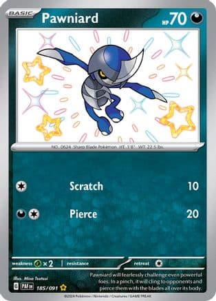 Pawniard — SV: Paldean Fates Pokémon TCG card by Misa Tsutsui