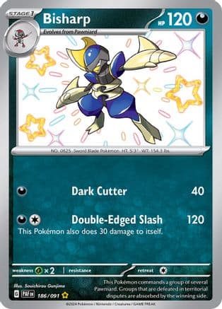 Bisharp — SV: Paldean Fates Pokémon TCG card by Souichirou Gunjima
