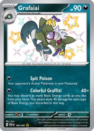 Grafaiai — SV: Paldean Fates Pokémon TCG card by Scav