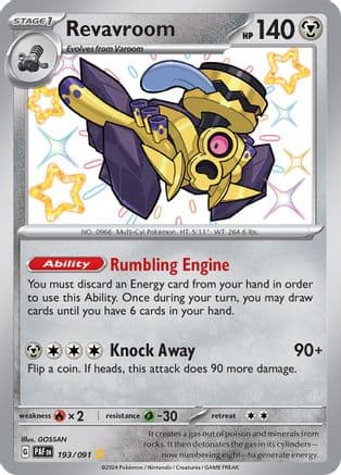 Revavroom - 193/091 — SV: Paldean Fates Pokémon TCG card by GOSSAN
