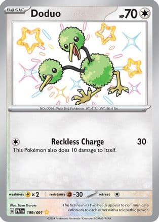 Doduo — SV: Paldean Fates Pokémon TCG card by Saya Tsuruta