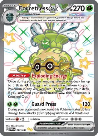 Forretress ex - 212/091 — SV: Paldean Fates Pokémon TCG card by 5ban Graphics