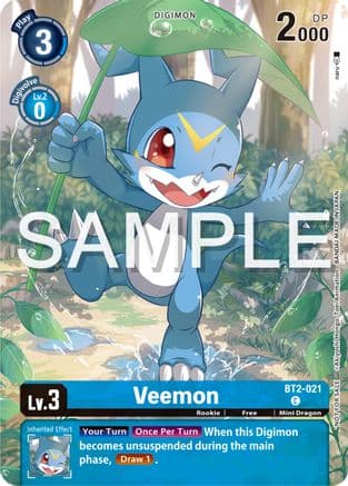Veemon - BT2-021 (Digimon Illustration Competition Pack 2023) — Release Special Booster 1.0