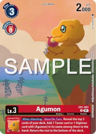Agumon (Digimon Illustration Competition Pack 2023) — Classic Collection Digimon Card Game card by Iori Sunakura