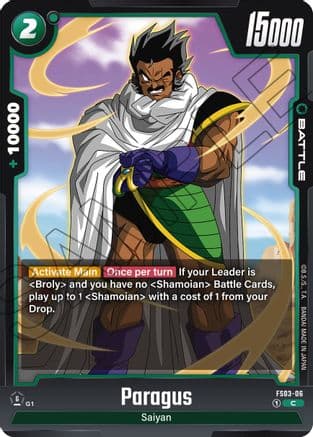 Paragus - FS03-06 — Starter Deck 3: Broly