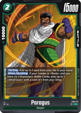 Paragus - FS03-07 — Starter Deck 3: Broly