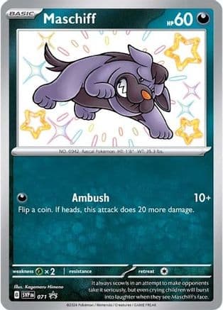 Maschiff - 071 — SV: Scarlet & Violet Promo Cards Pokémon TCG card by Kagemaru Himeno