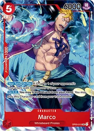 Marco (Japanese 1st Anniversary Set) — One Piece Promotion Cards