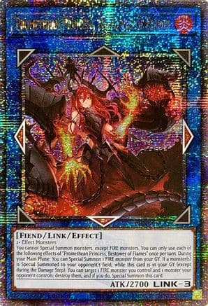 Promethean Princess, Bestower of Flames (Quarter Century Secret Rare) — Yu-Gi-Oh! card