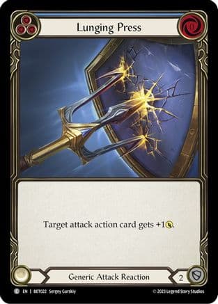 Lunging Press — Blitz Deck: Heavy Hitters - Betsy Flesh and Blood card by Sergey Gurskiy