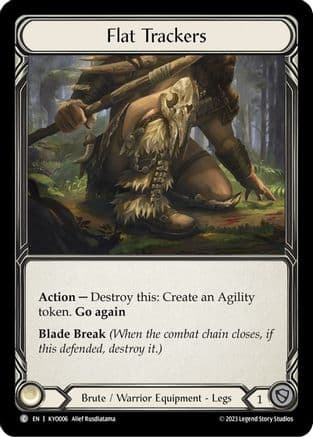 Flat Trackers — Blitz Deck: Heavy Hitters - Kayo Flesh and Blood card by Alief Rusdiatama
