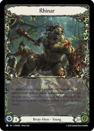 Rhinar — Flesh and Blood card