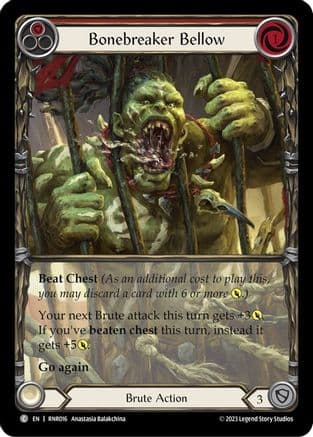 Bonebreaker Bellow (Red) — Flesh and Blood card