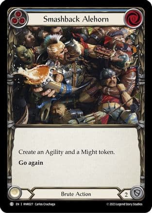 Smashback Alehorn — Blitz Deck: Heavy Hitters - Rhinar Flesh and Blood card by Carlos "Crom" Puchaga