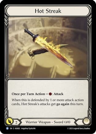 Hot Streak — Blitz Deck: Heavy Hitters - Kassai Flesh and Blood card by Angelina Tyshchik