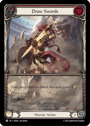 Draw Swords (Red) — Flesh and Blood card