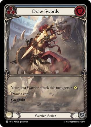 Draw Swords (Blue) — Flesh and Blood card
