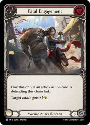 Fatal Engagement (Red) — Blitz Deck: Heavy Hitters - Olympia Flesh and Blood card by Shen Fei