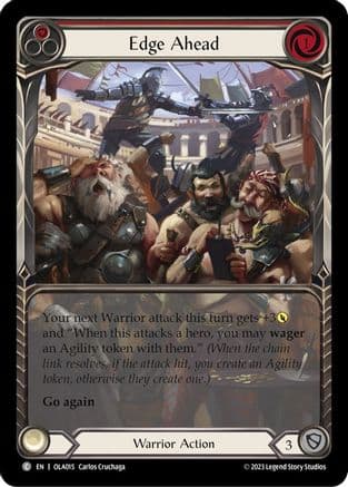 Edge Ahead (Red) — Flesh and Blood card