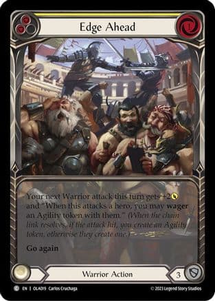 Edge Ahead (Yellow) — Flesh and Blood card