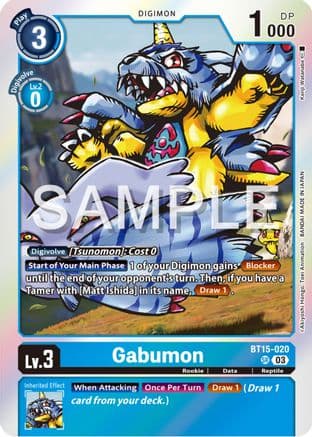 Gabumon — Exceed Apocalypse Digimon Card Game card by Kenji Watanabe