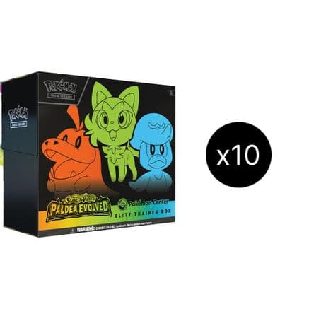 Paldea Evolved Pokemon Center Elite Trainer Box (Exclusive) Case — SV02: Paldea Evolved