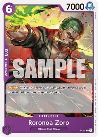 Roronoa Zoro (OP-06 Pre-Release Tournament) [Participant] — One Piece Promotion Cards