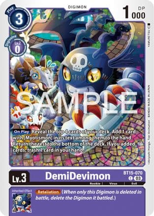 DemiDevimon — Exceed Apocalypse Digimon Card Game card by YAMURETSU