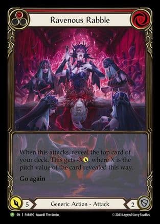 Ravenous Rabble (Red) - FAB190 — Flesh and Blood: Promo Cards