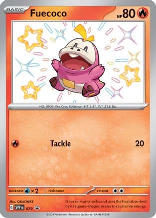 Fuecoco - 079 — SV: Scarlet & Violet Promo Cards Pokémon TCG card by OKACHEKE