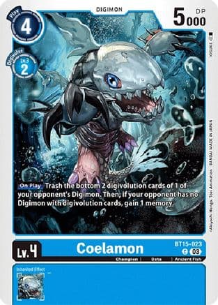 Coelamon — Exceed Apocalypse Digimon Card Game card by KISUKE