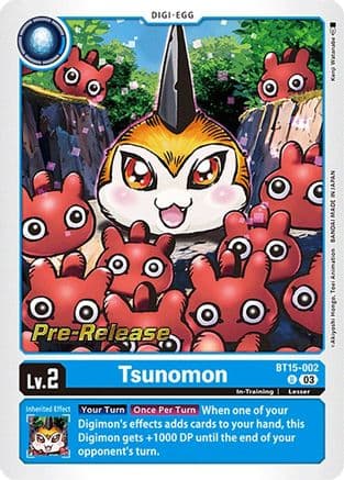 Tsunomon — Exceed Apocalypse Pre-Release Cards